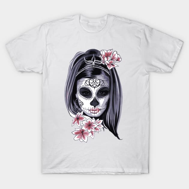 Catrina. T-Shirt by LeonLedesma